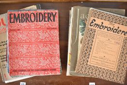 Assorted 20th century antique and vintage special interest sewing / needlework magazines to