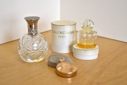 A collection of 20th century perfume bottles, comprising a 1940s Houbigant Quelques Fleurs mini in