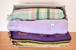 Three woollen blankets, to include a vintage Westmorland travel rug, Made in England, in mint,