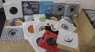 A large collection of seven inch singles - mainly 1970's and generally EX - some look unplayed /