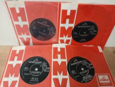 A Manfred Mann 7 x 45 lot in company bags - great 1960's music on offer here