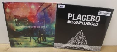 A Placebo two album lot - Both Mint and Sealed - 2 picture disc vinyl edition on the MTV Unplugged