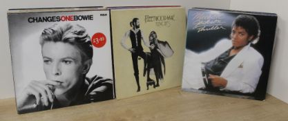 A large collection of records - the bulk being albums with the odd 12' single - generally pop some