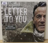 A Bruce Sprngsteen ' Letter to You ' sealed grey vinyl double album with one side being etched -