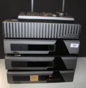 A Quad 306 / Amp with Quad 66 Pre Amp and FM Tuner with Quad 67 CD player and Console - no leads -