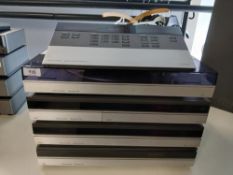 A Bang and Olufsen Danish design stack system ( seperates ) with turntable - Beogram 5005 / CD -