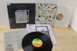 A Led Zeppelin three album lot - later pressings VG+/VG+