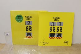 A copy of Sleaford Mod ' Spare Ribs - NM/NM - signed print - Jason and Andrew