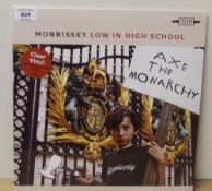 A Morrissey ' Low In High School ' clear vinyl press from 2017 - sealed - Smiths interest