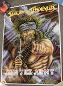 A Suicidal Tendencies poster measuring 60cm x 85 cm approximately ' Join The Army '
