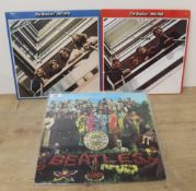 A Beatles four album lot - later pressings in nice condition - classics !