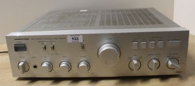 An Onkyo Vintage Chrome Integra Amplifier - a highly regarded and attractive piece of vintage hi-fi