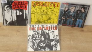 A 45 rpm lot of Punk / Oi singles by GBH , The Exploited , Anti Pasti and more - some sleeves have