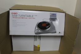 A boxed Ion USB Boxed Turntable - unused - recommended