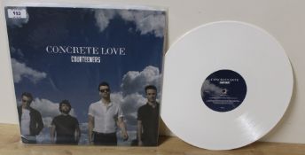 A Courteneers - Concrete Love - second issue with no lyric inner - white vinyl - VG+/VG+ with some