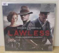 A copy of the soundtrack ' Lawless ' featuring Nick Cave and Warren Ellis - Music On Vinyl press -