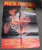 An Alice Cooper ' Boa Constrictor ' poster - tour - measures - rock interest