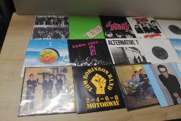 A lot of new wave / punk / pub rock / 1970's 45's on labels such at Stiff - artists includes the Jam