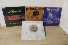 A lot of 8 rock and metal interest albums and 12's with Poison , Whitesnake and more - VG+