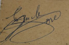 An Autograph that we are told was attained in Morecambe in the 1960's - Mick Jagger - comes with
