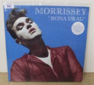 An original Morrissey ' Bona Drag ' UK Press VG+/VG+ Smiths interest with inner bag