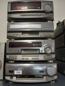 A Kenwood Stack System with Multi CD Player and Mini Disc Player / Recorder - no remote or speakers