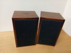 A Pair of Bi-Wired Studio Speakers in wooden cases - they came from a studio and appear to have been