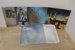 A ten album lot with John Lennon , Pink Floyd , Santana and more - some nice albums here in VG+/VG+