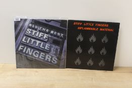 A Stiff Little Fingers ' All the Best ' double gatefold VG/VG+ comes with a copy of Inflammable