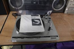 A Technics Turntable - SL - BC with manual and dust cover