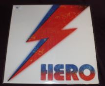 A David Bowie ' Hero ' unofficial coloured vinyl 2020 release with rare tracks in ex/ex
