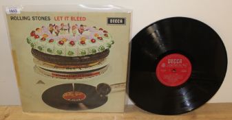 A Rolling Stones 'let it bleed' UK mono in VG/VG
