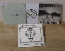 A 45 rpm lot of Punk / Oi singles by Blitz and Chron Gen - rare ! VG/VG+ seven singles in total