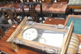 A late 19th or early 20th Century Vienna style wall clock