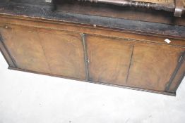 A 19th Century cabinet top, width approx. 114cm