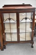 An early 20th Century mahogany china cabinet