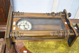 A 19th century mahogany cased Vienna style wall clock