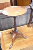 A reproduction occasional wine table, height approx. 51cm