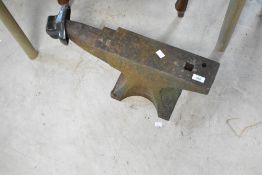 A traditional anvil, length approx. 58cm