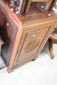 An Oriental hardwood side cabinet, dimensions approx. H84 W48 D43cm