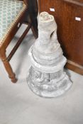 A large lead effect wall sconce, height approx. 61cm