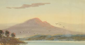 Tom Williams (20th century) a pair of Scottish loch scene watercolours, signed lower left and