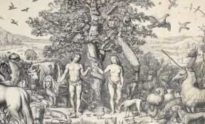 After Pierre Lombart (French 1620-1681) monochrome engraving, originally a plate from Ogilby’s