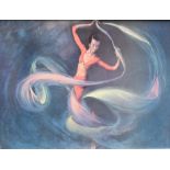 After Louis (Lou) Shabner (British 1917-1981) colour print 'The Ribbon Dancer' within a moulded
