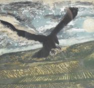 After David Inshaw (British b.1943) limited edition aquatint/etching 'Crow' signed, dated 1992 and