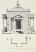 After William Chambers (British 1723-1796) decorative reproduced print of an architectural