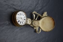 A Victorian silver key wound open face pocket watch, the white dial marked 'Improved Patent'
