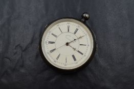 A Victorian silver key wound chronograph pocket watch, movement engraved for G R Springette