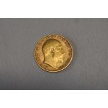 Gold Half Sovereign Edward VII 1906, George & Dragon, Royal Mint, 4g