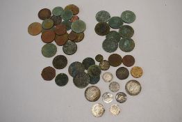 Detector Find Coins including GB 1864 Silver Shilling, 1825 George IIII Silver Sixpence in good